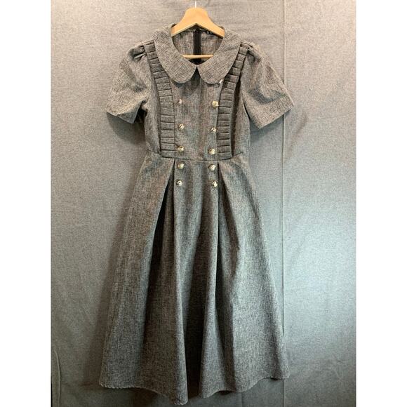 SHEIN Mini Dress Women Size XS Gray Cute Knee length Dress - Picture 1 of 8